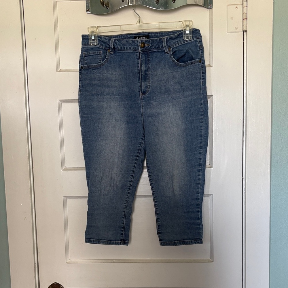 d. jeans Classic Midwash Cropped Jeans Size 14